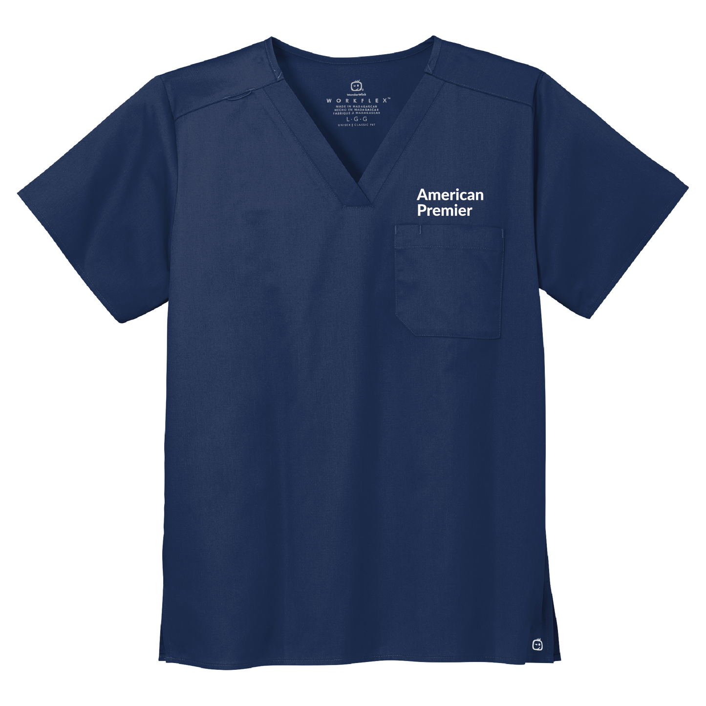 American Premier | Wink Men's Premiere Flex V-Neck Top | WW5068
