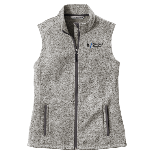 American Premier | Port Authority Ladies Sweater Fleece Vest | L236